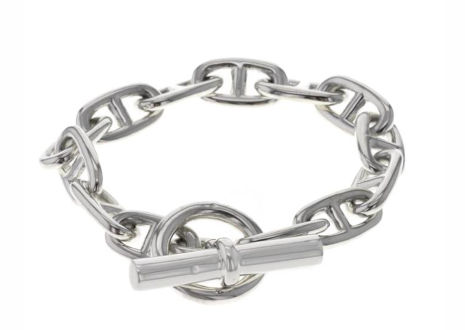 エルメス シェーヌダンクル PM シルバー ブレスレット  HERMES Chaine dAncre PM Silver Bracelet