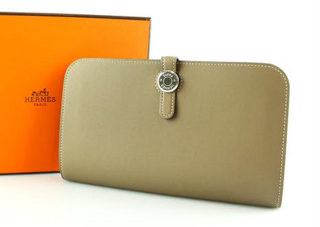 エルメス ドゴン デュオ ウォレット スイフト エトゥープ HERMES Dogon Duo Wallet Swift Etoupe