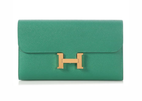 エルメス コンスタンス エプソン ヴェール ヴェルティゴ 長財布 HERMES Constance Epsom Vert Vertigo Long Wallet