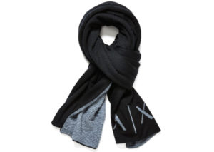 アルマーニ エクスチェンジ リバーシブル ニット マフラー  ARMANI EXCHANGE REVERSIBLE KNIT SCARF