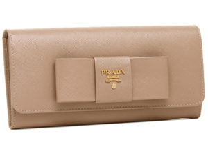 プラダ サフィアーノ フィオーコ ボウ 長財布  PRADA SAFFIANO FIOCCO BOW LONG WALLET