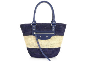 バレンシアガ ラフィア ハンド バッグ  BALENCIAGA RAFFIA HAND BAG