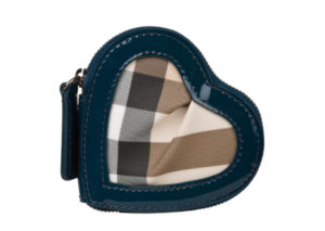 バーバリー ノバ パテントレザー トリムハート コインパース  BURBERRY NOVA PATENT LEATHER TRIM HEART COIN PURSE