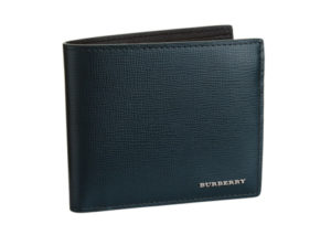 ーバリー ロンドン レザー 二つ折り 財布　  BURBERRY LONDON LEATHER BIFOLD WALLET