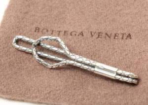 ボッテガ ヴェネタ イントレチャート ネクタイピン  BOTTEGA VENETA INTRECCIATO TIE CLIP