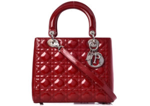 レディディオール カナージュ パテントレザー ノーマル ハンドバッグ  LADY DIOR CANAGE PATENT LEATHER NORMAL HAND BAG