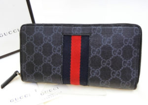 グッチ GGスプリーム シェリーライン ラウンドファスナー 長財布  GUCCI GG SUPREME SHERRY LINE ZIP AROUND LONG WALLET