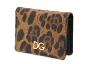 ドルチェ＆ガッバーナ レオパード プリント コンパクト 財布  DOLCE&GABBANA LEOPARD PRINT COMPACT WALLET