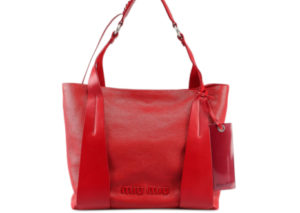 ミュウミュウ マドラス トート バッグ  MIU MIU MADRAS TOTE BAG