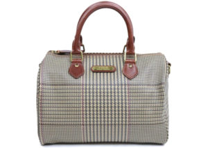 ラルフローレン ヘリンボーン 千鳥格子 ボストン バッグ  RALPH LAUREN HERRINGBONE HOUNDSTOOTH BOSTON BAG