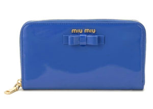 ミュウミュウ ヴェルニーチェ フィオッコ ラウンドファスナー 財布  MIU MIU VERNICE FIOCCO ZIP AROUND WALLET