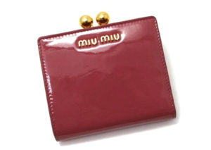 ミュウミュウ ヴェルニーチェ がま口 財布  MIU MIU VERNICE FRAME PURSE