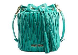 ミュウミュウ マテラッセ バケット バッグ  MIU MIU MATELASSE DRAWSTRING BAG