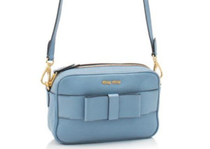 ミュウミュウ マドラス フィオッコ クロスボディ バッグ  MIU MIU MADRAS FIOCCO CROSSBODY BAG