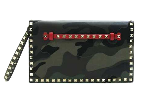 ヴァレンティノ カモフラージュ ロックスタッズ クラッチ バッグ  VALENTINO CAMOUFLAGE ROCKSTUD CLUTCH BAG