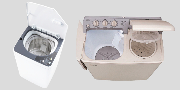 タテ型式・二層式　容量５Kg以下｜洗濯機の買取